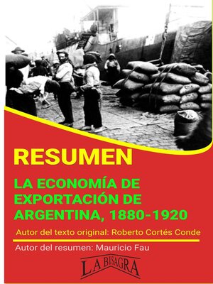 cover image of Resumen de La Economía de Exportación de Argentina, 1880-1920